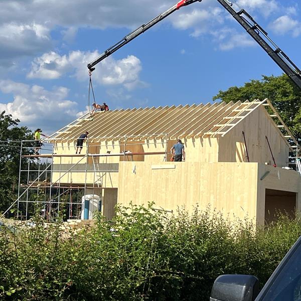 Construction neuve d’un pavillon en CLT
